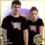 Baju Tshirt GRAND THEFT AUTO GTA 6 | Unisex Lelaki Perempuan  | 100% Cotton