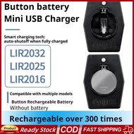Universal Button Battery Charger Type C Rechargeable LIR2016 LIR2025 LIR2032 LIR2430 LIR2450 Button 