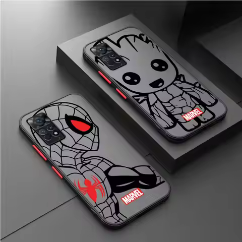 Marvel Iron man groot Coque Capa Cover Case for Xiaomi Redmi Note 12 13 5G 11 11 Pro 9 11S 12S 10 Pr