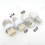E27 E14 to G9 lamp base bulb Holder Converter power Socket Conversion light Bulb E14-G9 E27-G9 type Adapter Fireproof white  SG8B1