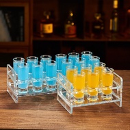 杯亚克力杯架shot杯b杯一口杯吧KTV白杯套装杯架Cup acrylic cup holder shot cup B cup one bite20251103