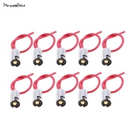 prasku 10 Pieces BA9S Car Truck SUV Light Bulb Socket Holder Automotive Parts