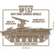 Khrizantema 9P157 Anti Tank Carrier Vehicle (Cutting Sticker)
