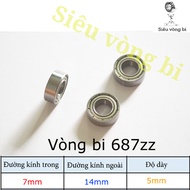 Bearing - bearing code 687zz - Standard 7*14*5mm