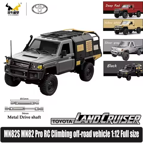 Mn82S MN82 PRO Rc Cars 1:12 Mn Model Retro Full-scale 2.4G 4WD 280 Motor RC Off-Road Pickup Truck Mo