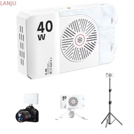 LANJU RGB LED Camera Light, 40W 2800-9000K Mini LED Video Lamp, Compact CRI/TLCI 90+ FX 8 Modes 3 Co