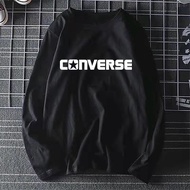 CONVERSE TSHIRT WOMEN MEN LENGAN PANJANG Baju Perempuan Lelaki Long Sleeves T-Shirt Sport Cotton Muslimah Viral Fashion