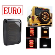Đèn Hậu LED Hun Khói Phiên Bản Mỹ/EU Cho Xe Jeep-Wrangler JK JKU Sports 2/4 Door 2007-2017