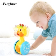 Fulljion Baby Tumbler Rattles Mobiles Musical Doll Toys For Kids Hanging Educational Playing Rattle