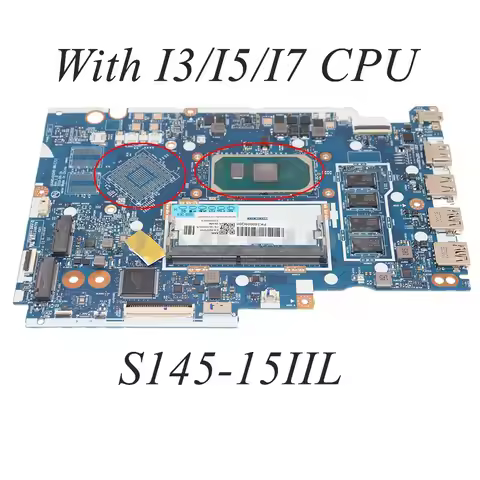 GS44D GS54D NM-C711 5B20V17203 for Lenovo IdeaPad S145-14IIL V14-IIL S145-15IIL V15-IIL Laptop Mothe