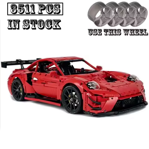 New Technical MOC-182607 TG Supercar 1:8 Scale Racing Car Hypercar Racing Car Model Building Blocks