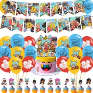 Toca life World Theme Party Supplies,Toca Bo-ca Birthday Party Decorations,Includes banners,balloons