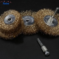 【Anna】Durable Crimped Wire Wheel Brush for Angle Grinder Safely Removes Dust and Burrs