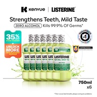 [Bundle of 6] Listerine Green Tea Mild Taste Mouthwash 750ml