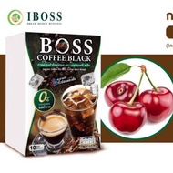 Boss Coffee Black บอสคอฟฟี่แบล็ค กาแฟอาราบิก้า ละลายได้ทั้งร้อนและเย็น 1 กล่องมี 10ซอง ดิไอบอส
