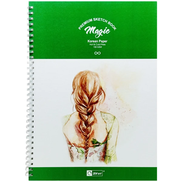 Sổ Vẽ Lò Xo A3 - 30 Tờ 150gsm - Space Art 8270 - Magic ZenArt - Mẫu 3