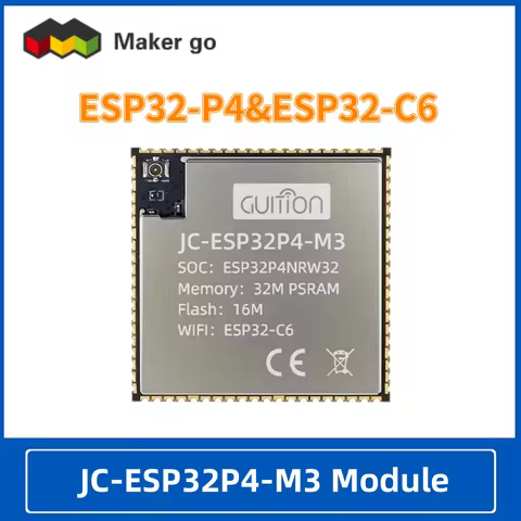 ESP32-P4 ESP32-C6 Dual-Core ESP32P4NRW32 SoC 32MB PSRAM 16MB Flash Memory WiFi BT BLE 5 JC-ESP32P4-M