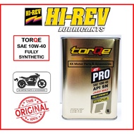 [100% ORIGINAL ] HI-REV HIREV PRO TORQE SAE 10W-40 10W40 ESTER PLUS FULLY SYNTHETIC MOTORCYCLE ENGIN