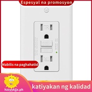 GFCI Outlet 15 Amp, Self-Test GFI Electrical Outlet, Tamper Resistant GFCI Receptacle with Wall Plat