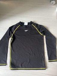 Speedo 黑色長袖泳衣