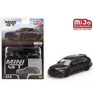 Mini GT 1/64 ( 514 ) ABT Audi RS6 Johann Abt Signature Edition Black ( M&J Blister Packaging )