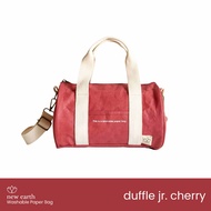 NEW! Duffle Jr. Cherry New Earth Washable Paper Bag Duffle Bag