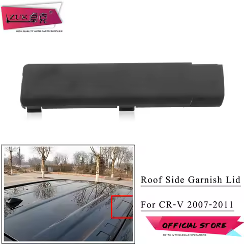 ZUK Car Roof Side Garnish Cover Roof Rack Lid For HONDA CRV 2008 2009 2010 2011 RE1 RE2 RE4 75243-SW