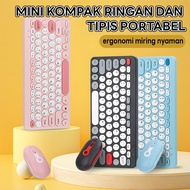 78 Keys Bluetooth Wireless Keyboard Mouse Compatible for Macbook Laptop PC