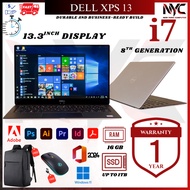 Dell XPS | 13 i7/i5 | 16GB RAM 1TB SSD | 13.3" FHD | Ultrabook Laptop | Win11 | 1 Year Warranty