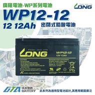 【現貨】✚❚ LONG 廣隆電池 WP12-12 同 REC12-12 NP12-12 電動代步車 電動機車 電動車