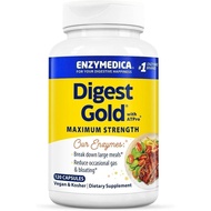 Enzymedica Digest Gold + ATPro, Maximum Strength Enzyme Formula, 14 Key Enzymes Including Amylase, P