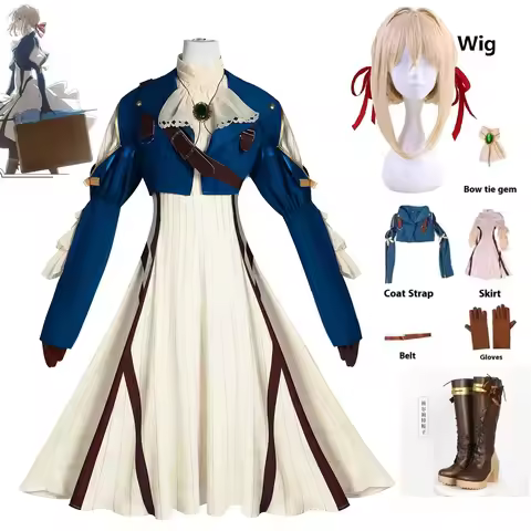 Anime Violet Evergarden Cosplay Costume Cosplay Violet Evergarden Costume For Women Halloween Two-di