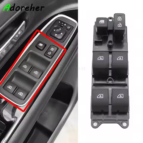 Power Window Control Switch Electric Window Regulator Switch Button Panel Compatible For Mitsubishi 