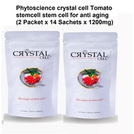 Phytoscience crystal cell Tomato stemcell stem cell for anti aging (2 Packet x 14 Sachets x 1200mg)