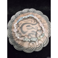 Morganite Ice Candy Stone Bracelet natural Shape Charm Stone 3A 6mm C876