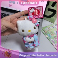 【LAKEBAO】 Kimono Hello Kitty búp bê sang trọng Mặt dây chuyền Keychain phim hoạt hình KT Mèo sang tr