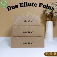 [E-FLUTE] E-Flute Kraft Brown Cardboard Box Plain Corrugated Souvenir Lunch Box/ Eflute Cardboard/