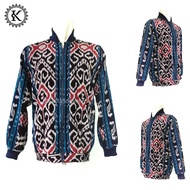 Woven Bomber Jacket Ethnic Woven Jacket/ - Ethnic Fabric