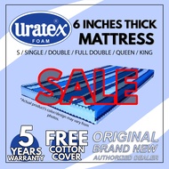 Original URATEX Foam Mattress 6 INCH THICK - 30x75 / 36x75 / 39x75 / 42x75 / 48x75 / 54x75/ 60x75 / 72x75