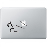 Decal Sticker Macbook Apple Ninja Samurai Jepang Lucu Stiker Laptop