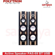 SPEAKER AKTIF POLYTRON PAS-69 PAS 69 BLUETOOTH USB BERGARANSI