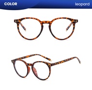 IOOI Eyewear - Kacamata Bulat Metal Modern Anti Radiasi Bisa Minus/Plus/Cylinder Pria Wanita 3375