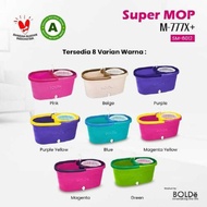 BOLDe SUPER MOP M 777X PLUS 6L Stainless Steel Handle Drainage Microfiber Rotating System 2 Pcs Spin