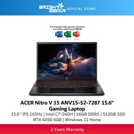 ACER Nitro V 15 ANV15-52-7287 Gaming Laptop - 15.6"/C7-240H/16GB DDR5/512GB SSD/RTX4050 6GB/Win11 Ho