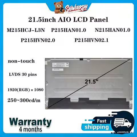 Original New A+ 21.5" LCD Display Screen M215HCJ-L3N P215HAN01.0 N215HAN01.0 P215HVN02.0 P215HVN02.1