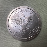 Silver Bullet Silver Shield SBSS 2013 Warbird Spreading Debt & Death 1 oz .999 Silver Medallion Roun