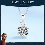 DMY Jewelry ผ่านเครื่องตรวจจับเพชร 100%/สร้อยเงินแท้100/สร้อยคอจี้ดอกทานตะวันแท้ Moissanite พร้อมใบร