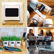 Taiwan 8H Shipping 300pcs/Roll Black Label Sticker PVC Rewritable Reusable Waterproof Self-Adhesive 