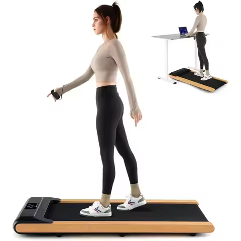 Portable Desk Treadmill - Under Desk Walking Pad with Remote, App Control, LED Display, Easy Assembl
