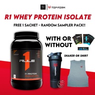 Rule 1 Whey Protein Isolate, R1 Whey Protein Powder Isolate, 2.1 lbs